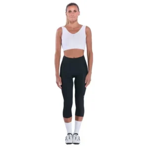 Women's gel power pixel bibless 3/4 tights perf black