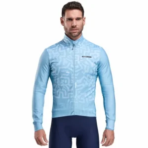 Thermal jacket perf graffiti skyeblue