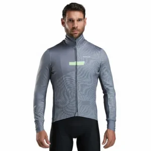 Thermal jacket perf graphic grey