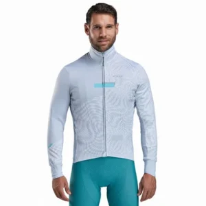 Thermal jacket perf graphic white