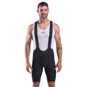Cargo poron shock absorber gravel bib shorts perf black