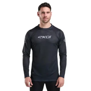 Jersey racing black long sleeve mtb