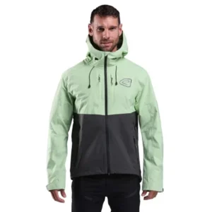 Fury mtb rain jacket racing charcoal lime