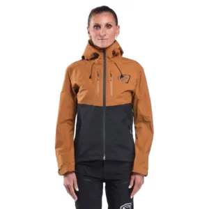 Women's mtb rain jacket racing fury caramel