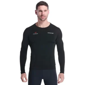 Long-sleeve t-shirt run racing outlast black