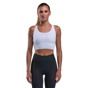 Women's high-support sports bra perf adjustab white
