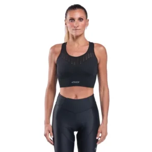 Women's moderate-support sports bra perf easycup black