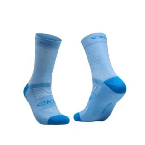 Women's perf estate 16 cm blue cycling socks