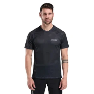 Jersey mtb racing short sleeve black