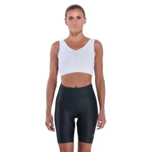 Women's gel power cross strapsless bib shorts perf black