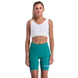 Women's gel power perf strapless shorts emerald green