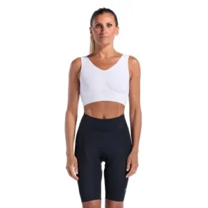 Women's gel power pixel strapsless bib shorts perf black