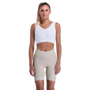 Women's gel power strapless shorts perf sand
