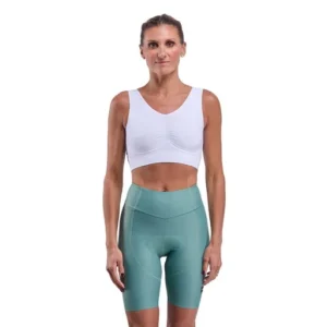 Women's perf gel power cross bibless shorts - sage