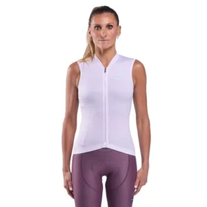 Women's streamline sleeveless jersey perf powder pink