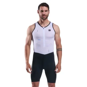 Cobble sleeveless trisuit perf white