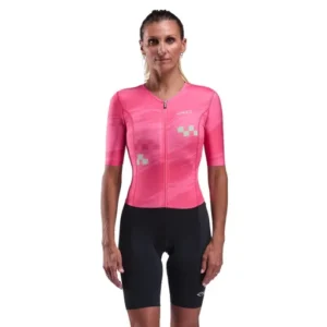 Women's triathlon trisuit perf neon fuchsia