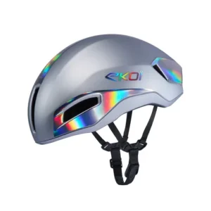 R-aero racing matte silver helmet