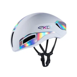 R-aero racing white holographic helmet