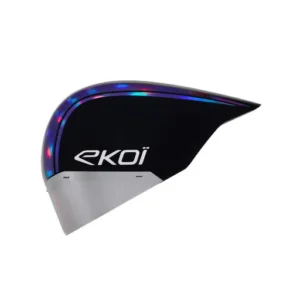 Pure aero black holo purple mirror cat2 racing helmet