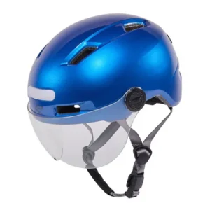 Urban helmet city style blue visor