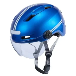 Urban helmet city style ltd stripes blue reflective visor