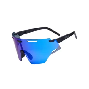 Aria sunglasses racing black silver revo blue cat. 3